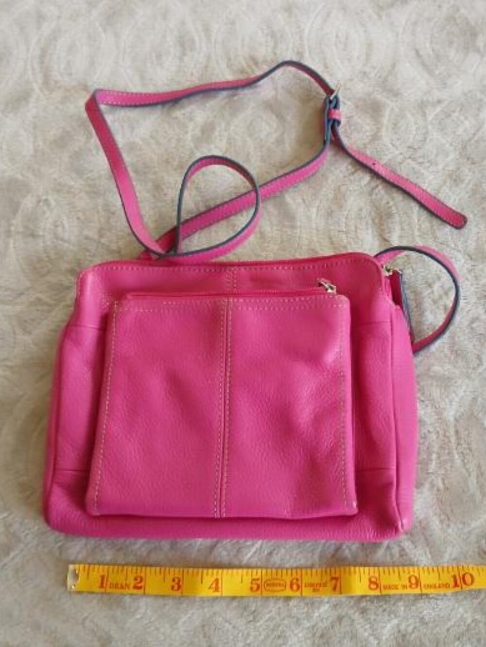 Tignanello pink leather crossbody